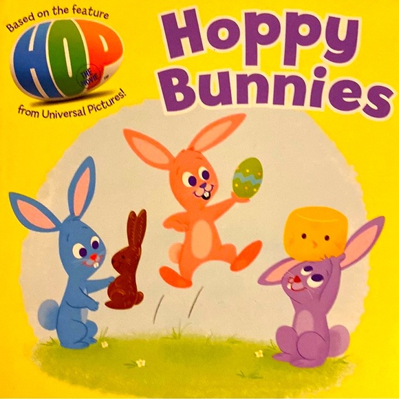 EUC Hoppy Bunnies Book,based movie HOP, Universal Pictures,interactive, Like new - Picture 5 of 7